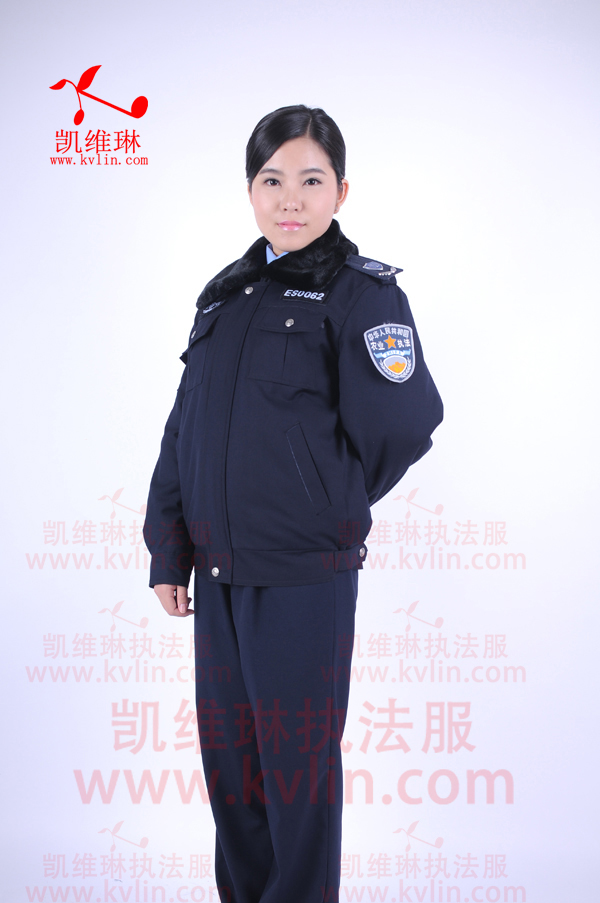 农业执法制服女士冬执勤防寒服